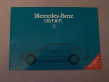 Mercedes-Benz 190 / 190 E W201 Prospekt