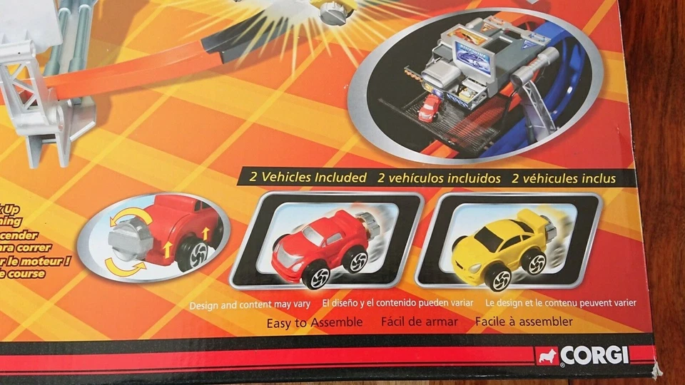 Corgi Wheelz 93109 Streakerz "Crash Roads Drag" Powered Track Set NEW - Image 2 of 4