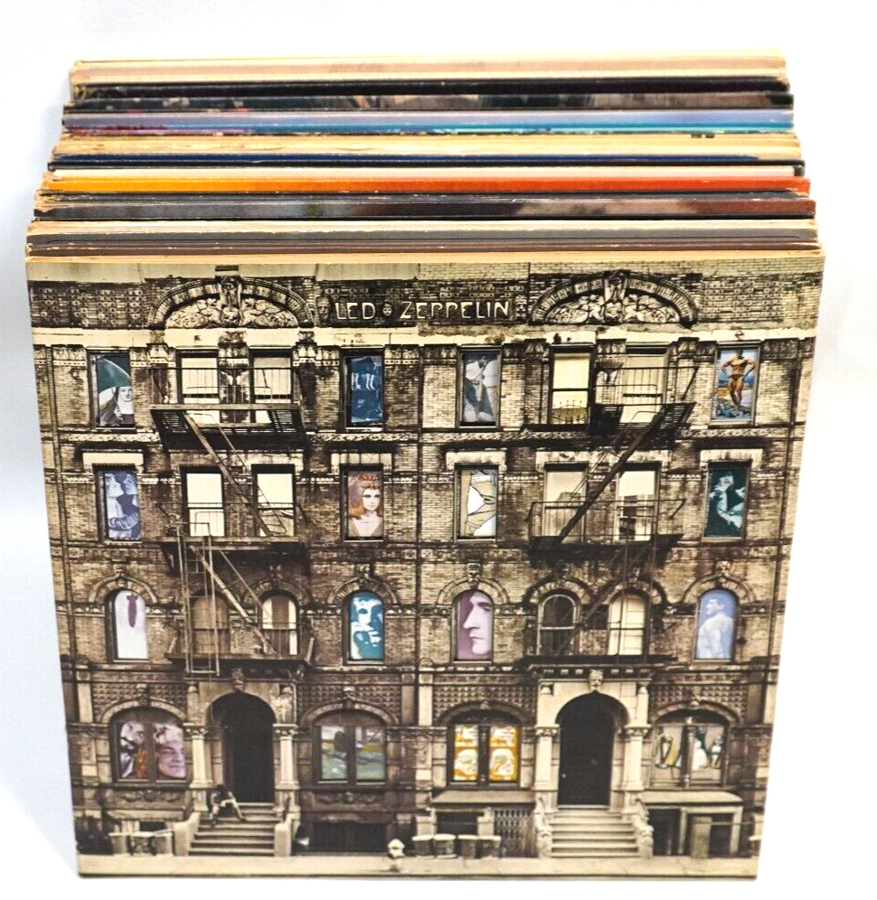 Lot of 40 Classic Rock Vinyl LP  Led Zeppelin, Pretenders,  and more.  MH#7