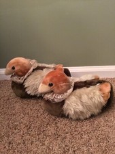 Vintage Ostrich Women Slippers Size 5-7 Rare