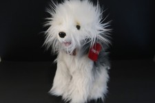 FAO Schwarz Old English Sheepdog Sheep Dog Sitting Plush Gray White 13" 2015