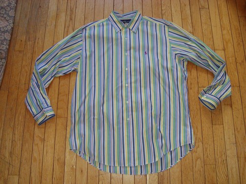 POLO RALPH LAUREN MEN'S 100% COTTON CLASSIC FIT SHIRT SIZE LARGE HARDLY WORN! - Picture 3 of 9