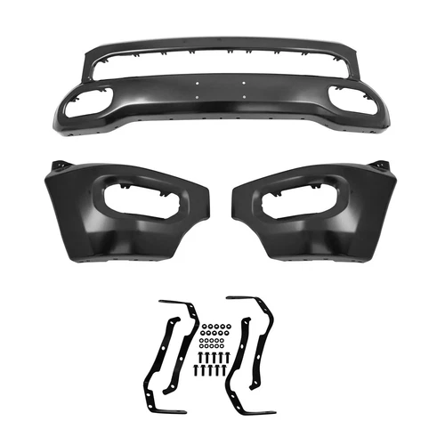 Front Bumper For 2019 2020 2021 2022 2023 2024 Dodge Ram 1500 W/ Fog Light Holes - Picture 23 of 23
