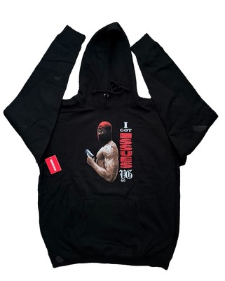 YG - 4Hunnid I Got Issues V2 Hoodie Black Sz L