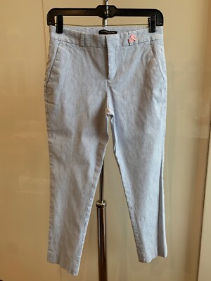 BANANA REPUBLIC AVERY Straight Leg Womens Blue White