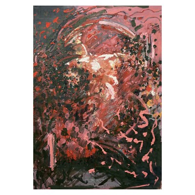 Signierte abstrakte Figur Ölgemälde auf Leinwand. 2023, 130x180cm.