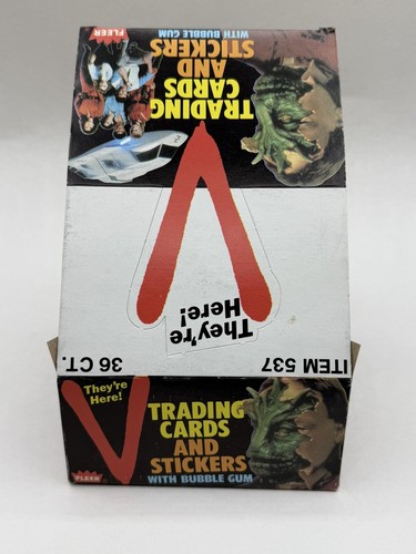 1984 FLEER V They’re Here!- Empty Wax Card Display Box Only Vintage Item 537 - Picture 6 of 7