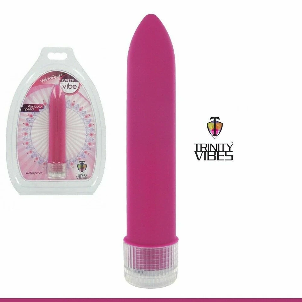 VIBRADOR ROSA VELVAFEEL ESBELTO - Impermeable/Multi-Velocidad - ENVÍO DISCRETO GRATUITO Foto 2 de 4