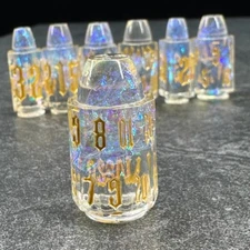 Sage's Spectral Revolver Holy Bullets Resin Dice Set Polyhedral DND Gaming Dice