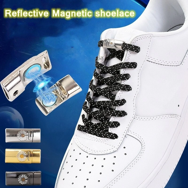 Reflective Royal Blue - Elastic No Tie Lock Shoelaces - The