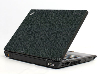 Cover In Vinile Per Laptop IBM ThinkPad T430 - Pellicola Protettiva Nera Spazzolata - Foto 7