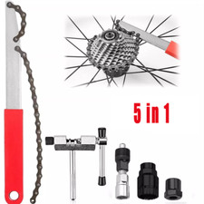 5-in-1 Fahrrad Werkzeug Set Kurbelabzieher Set Kettenpeitsche Zahnkranzabzieher