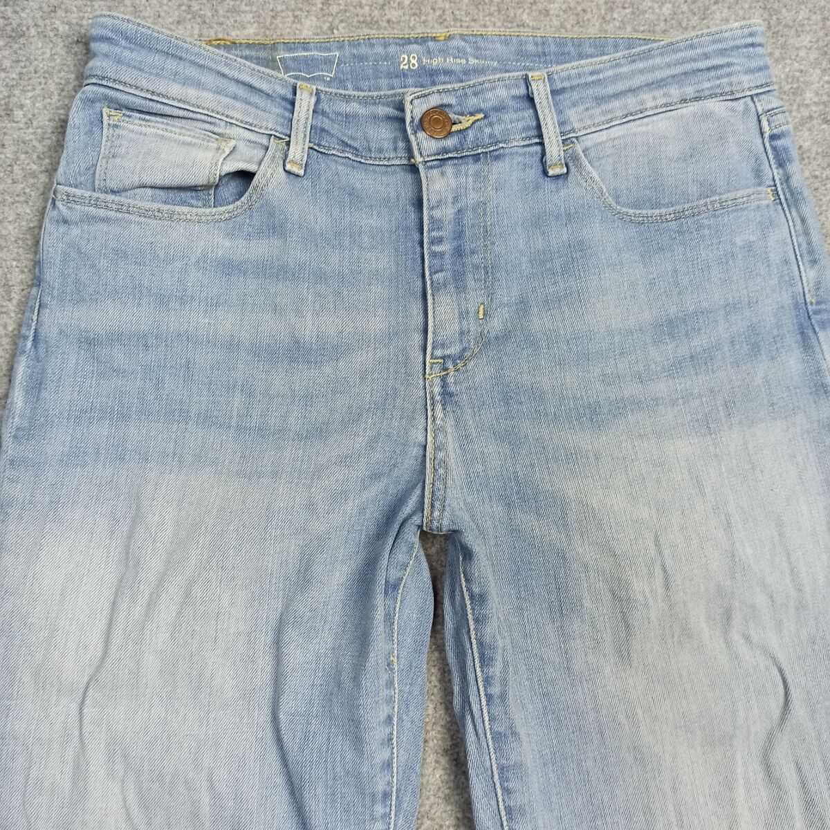 Levis Strauss Women Skinny Jeans W28 L32 Light Blue Slim Fit Levis Strauss Women Skinny Jeans W28 L32 Light Blue Slim Fit