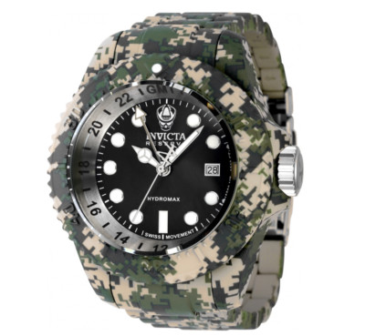 Invicta Hydromax Green Camo Hydroplated Men's 52mm Swiss Quartz Watch 40462