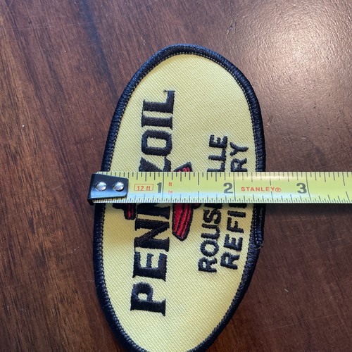 Vtg Pennzoil Oil Company Logo Iron-On Patch Rouseville Refinery - Picture 8 of 10