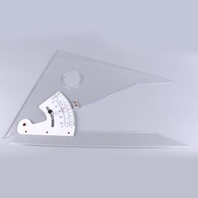 Drafting Triangle Ruler Adjustable Graphic 12'' Scale Professional Rulers