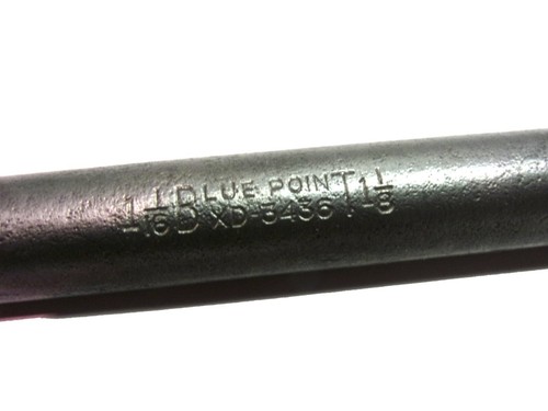 Llave de extremo de caja grande antigua de punto azul número "XD-3436 - 1/16"" y 1 1/8"" - Imagen 3 de 5