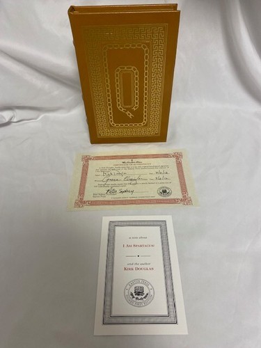 Easton Press - Signed 1st Edition - I AM SPARTACUS! BY KIRK DOUGLAS - LIKE NEW! - 第 1/7 張圖片