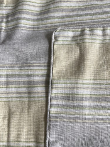 Laura Ashley Stripe camomile fabric Cushion Cover 20 “ Piped Zipped X 3 - Picture 2 of 8