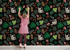 3D Animal Koala Leaf Floral Wallpaper Wall Murals Removable Wallpaper 20