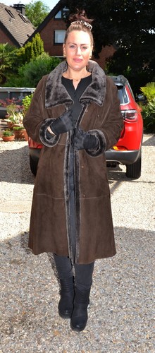 A5430 NEU LAMMFELL MANTEL LAMM PELZ MANTEL PELZMANTEL - LAMBSKIN FUR COAT - Bild 8 von 23