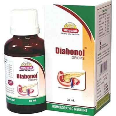 Wheezal Homepathy Diabonol Drop 30ML free shipping (pack of 2)