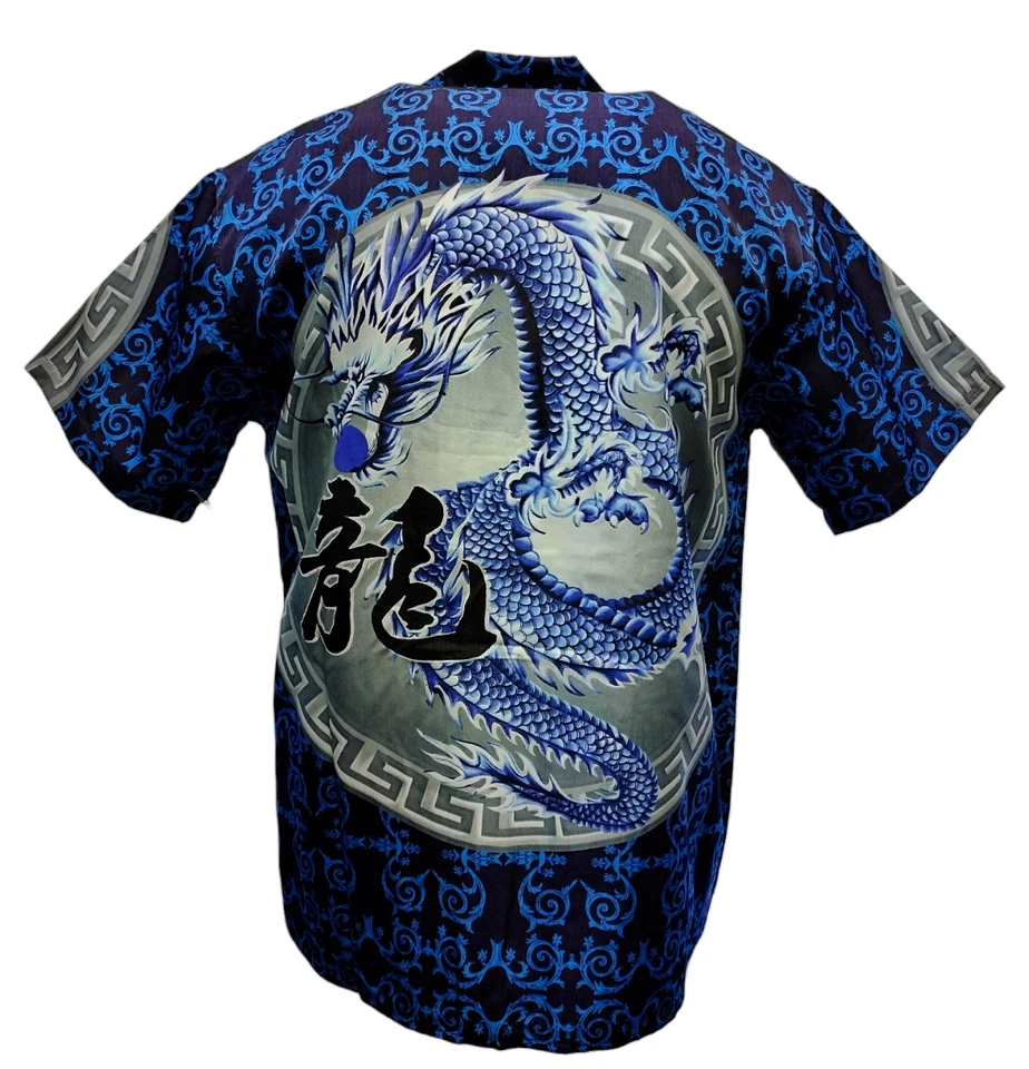 Мужская летняя рубашка Big Brother Dragon на пуговицах 100% полиэтиленовая повседневная новая с ценниками - Изображение 4 из 4