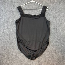 Avenue Body Black Shapewear Bodysuit 22/24 Plus Size Nylon Spandex Lace