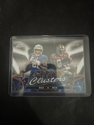 2024 Topps Cosmic Chrome Star Clusters Jerry Rice, Brenden Rice SCL-10 /10