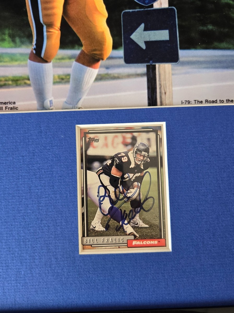 Bill Fralic Signed Framed 11x17 Photo Display BECKETT Pitt