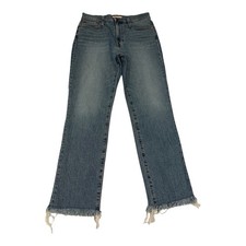NWOT Madewell Women's The Perfect Vintage Jeans Blue Raw Hem Size 29