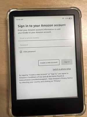 Amazon Kindle Basic Tablet C2V2L3 11th Gen Reader - Black