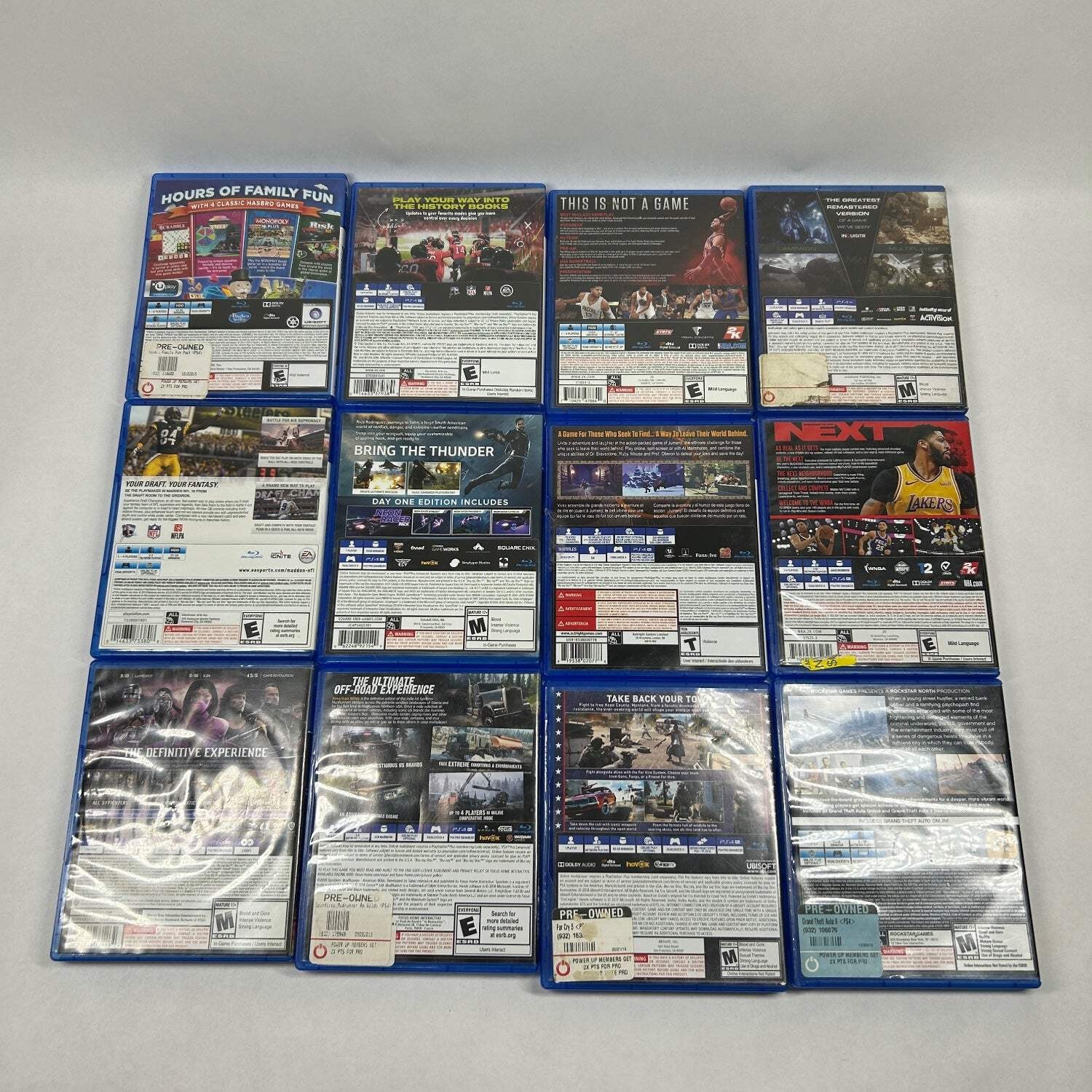 A vendre trois jeux ps4. Presque neufs
