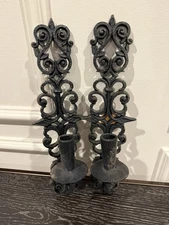 Vintage Burwood Candle Holder Wall Hanging Resin Sconces