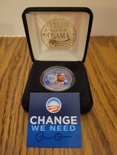 President Barack Obama 2008 Kennedy Half Dollar Souvenir Coin W Case