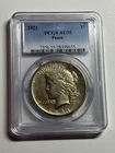 1921 Peace Silver Dollar PCGS AU55 High Relief Key Date