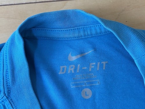 IN HAND! RARE USED Size L Nike LeBron James Witness T-Shirt Turquoise Blue JP - Picture 5 of 9