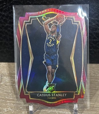 2020-21 Panini Select Red Maroon Die Cut Rookie Cassius Stanley /175 Pacers