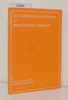 Scandinavian Journal of Behaviour Therapy Vol. 17, Nr. 1, 1988