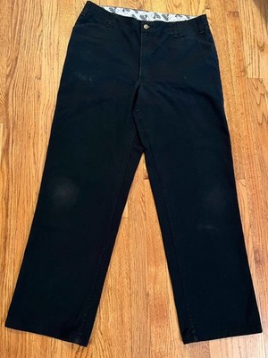 Ben Davis Pants Mens Size 38 Black Original Bens Workwear Twill Chino Style L624