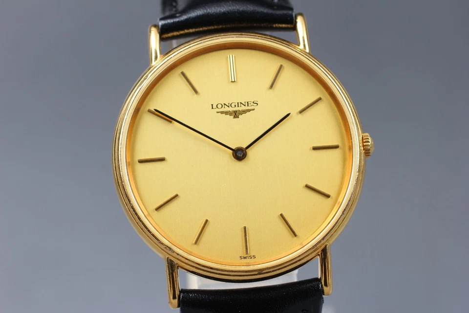 De colección Años 90 Longines La Grande Classique Esfera Dorada Cuarzo L4.637.2 [Casi Como Nuevo] Foto 3 de 4