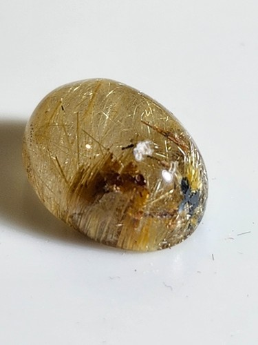 7.45 ct Oval Cabochon cut Rutilated Quartz - Picture 8 of 11
