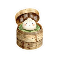Steamed Dumpling Kiss-Cut Vinyl Decal
