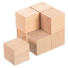 8Pcs Basswood Carving Block 1.5"x1.5"x1.5" Square Wooden Dowels Blocks
