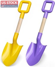 US Stock Kids Shovel Garden Tool 16 Inch Beach Sand Spade Wood Handle Sturdy