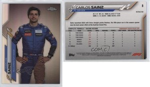 2020 Topps Chrome Formula 1 F1 Racers Refractor Carlos Sainz #8 Rookie RC