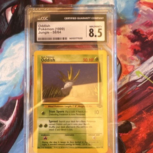 Oddish (1st Edition) graded CGC 8.5 for sale on eBay