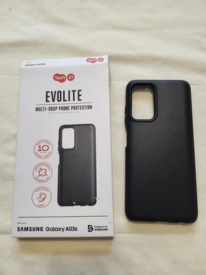 Tech21 Samsung Galaxy A03S EvoLite Antimicrobial Black Case Cover