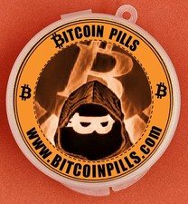 Bitcoin Orange Pill Loaded with 2,000 Satoshi -Physical Bitcoin like Casascius