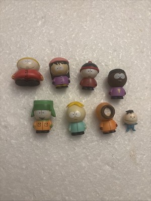 SOUTH PARK MINI FIGURES Lot Of 8 COMEDY PARTNERS 2011 Stan Kyle Cartman Kenny +